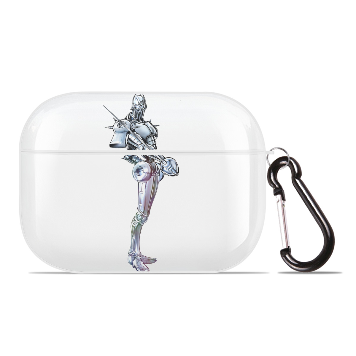 （画像用） ジョジョの奇妙な冒険 ジャン＝ピエール?ポルナレフ JoJo's Bizarre Adventure Jan Pierre Polnareff 【AirPods Pro用】ハードシェル保護ケース 耐衝撃・防指紋・カラビナ付き商品仕様