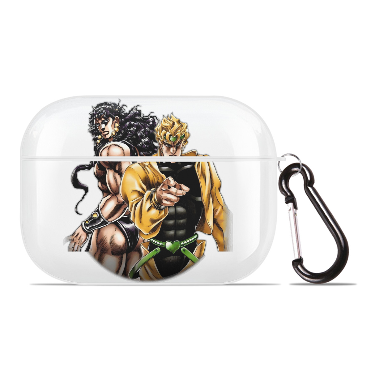 （画像用） ジョジョの奇妙な冒険 ディオ?ブランドー JoJo's Bizarre Adventure Dio Brando 【AirPods Pro用】ハードシェル保護ケース 耐衝撃・防指紋・カラビナ付き商品仕様