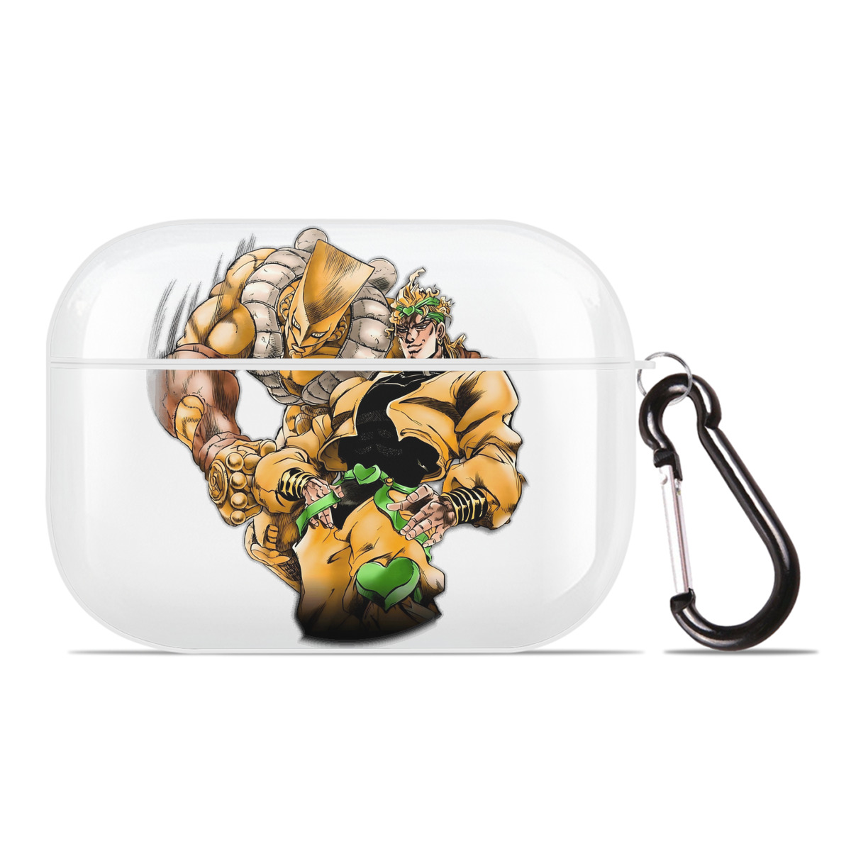 （画像用） ジョジョの奇妙な冒険 ディオ?ブランドー JoJo's Bizarre Adventure Dio Brando 【AirPods Pro用】ハードシェル保護ケース 耐衝撃・防指紋・カラビナ付き商品仕様