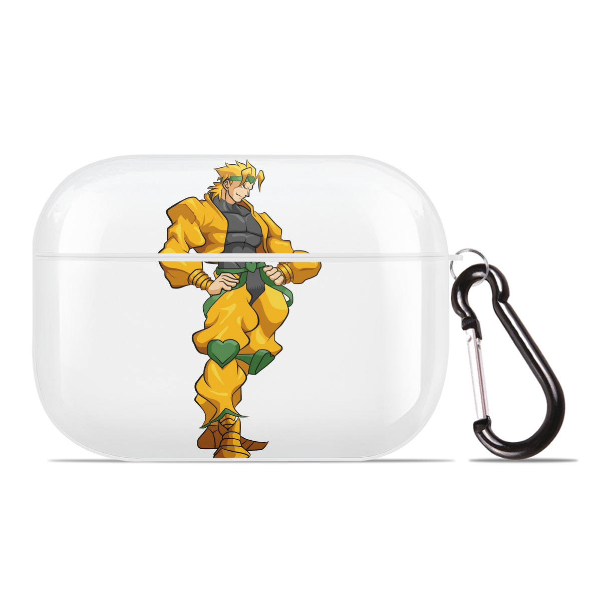 （画像用） ジョジョの奇妙な冒険 ディオ?ブランドー JoJo's Bizarre Adventure Dio Brando 【AirPods Pro用】ハードシェル保護ケース 耐衝撃・防指紋・カラビナ付き商品仕様