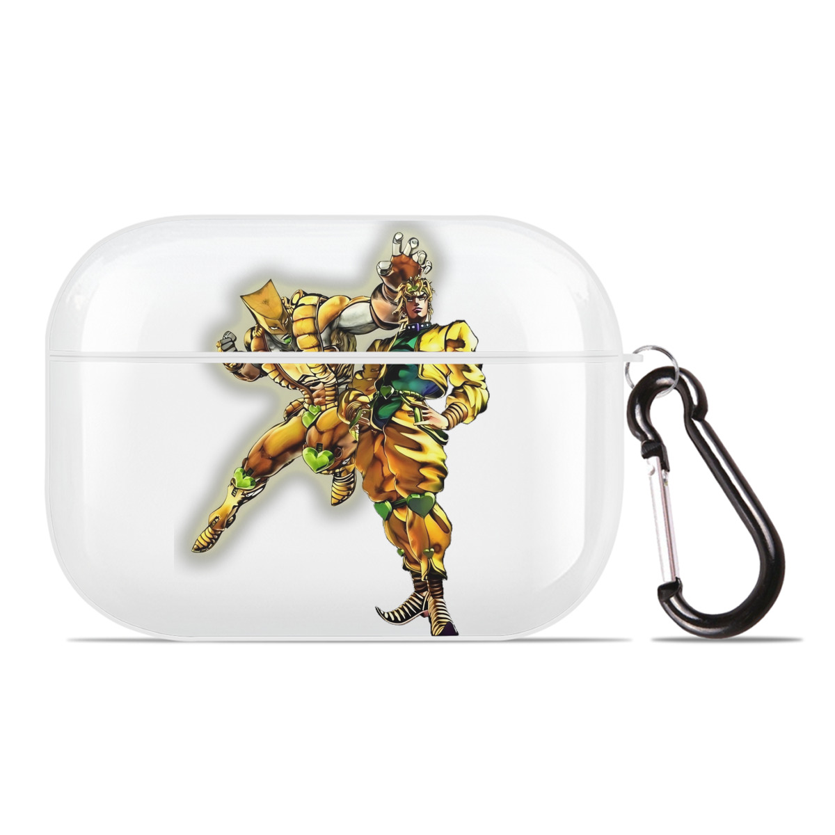 （画像用） ジョジョの奇妙な冒険 ディオ?ブランドー JoJo's Bizarre Adventure Dio Brando 【AirPods Pro用】ハードシェル保護ケース 耐衝撃・防指紋・カラビナ付き商品仕様