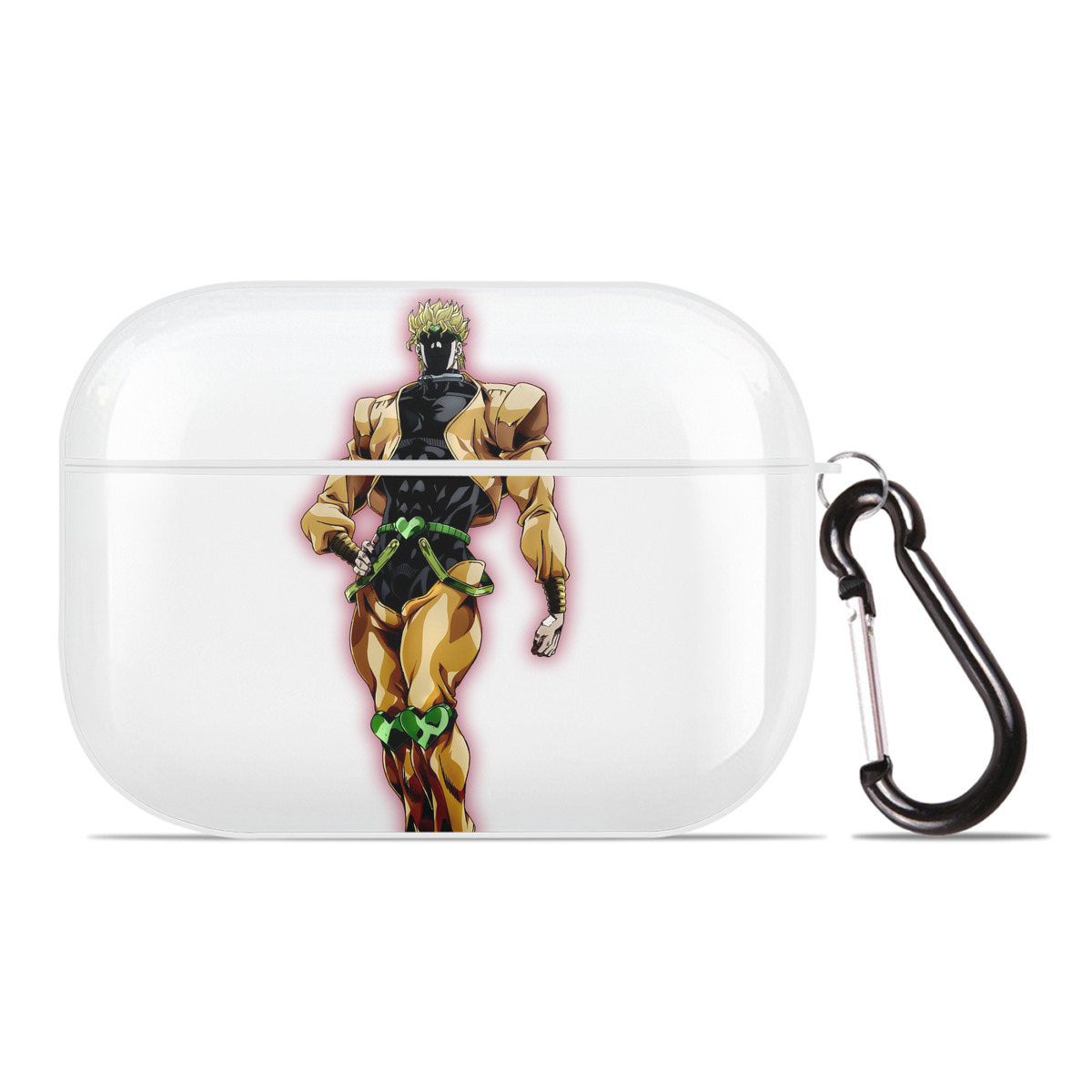 （画像用） ジョジョの奇妙な冒険 ディオ?ブランドー JoJo's Bizarre Adventure Dio Brando 【AirPods Pro用】ハードシェル保護ケース 耐衝撃・防指紋・カラビナ付き商品仕様