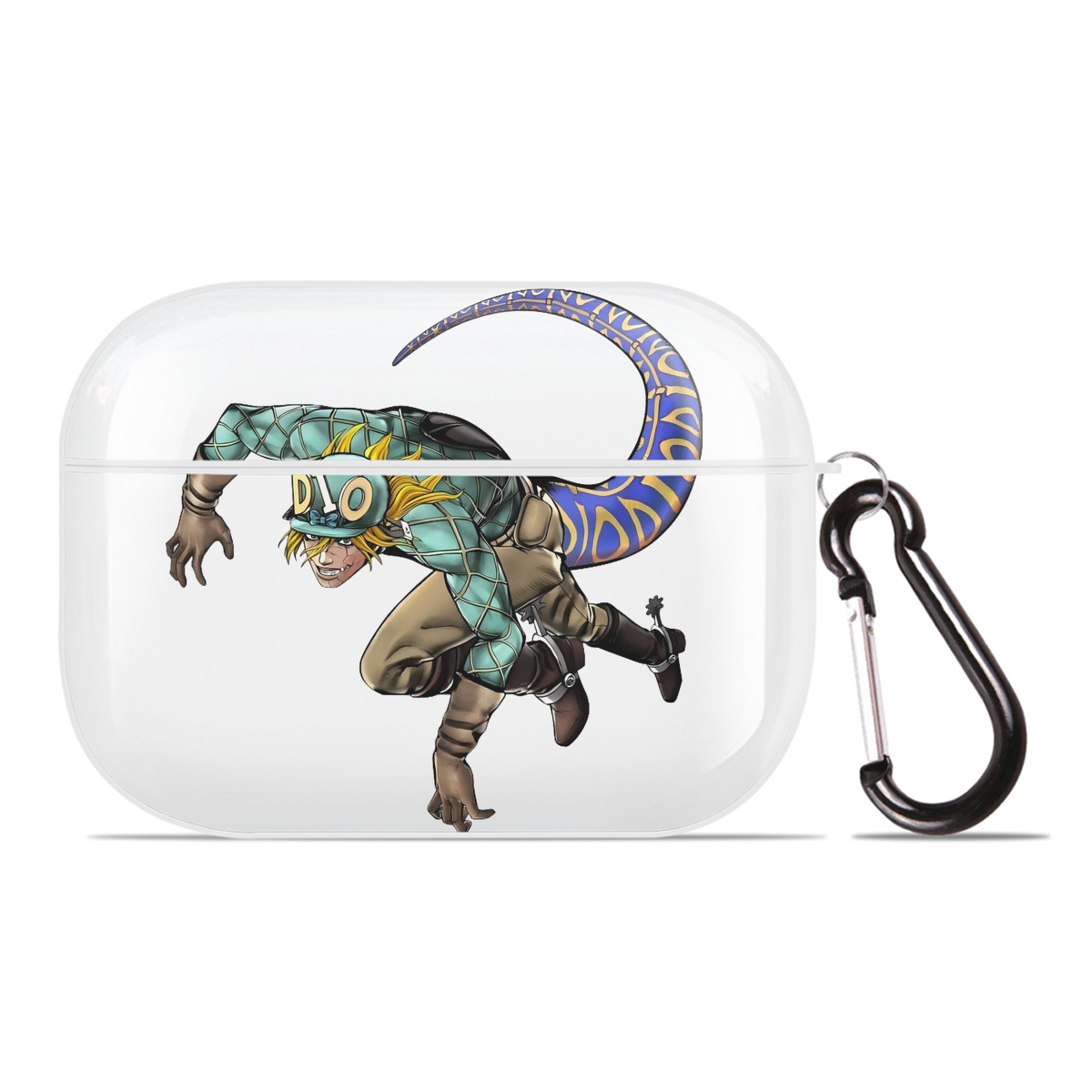 （画像用） ジョジョの奇妙な冒険 ディオ?ブランドー JoJo's Bizarre Adventure Dio Brando 【AirPods Pro用】ハードシェル保護ケース 耐衝撃・防指紋・カラビナ付き商品仕様
