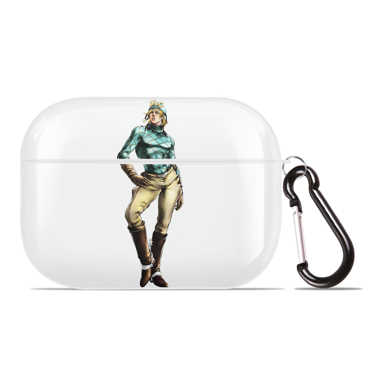（画像用） ジョジョの奇妙な冒険 ディオ?ブランドー JoJo's Bizarre Adventure Dio Brando 【AirPods Pro用】ハードシェル保護ケース 耐衝撃・防指紋・カラビナ付き商品仕様