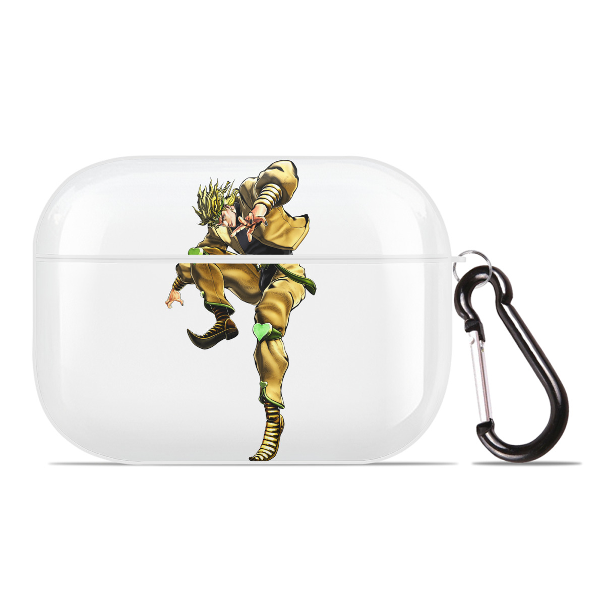 （画像用） ジョジョの奇妙な冒険 ディオ?ブランドー JoJo's Bizarre Adventure Dio Brando 【AirPods Pro用】ハードシェル保護ケース 耐衝撃・防指紋・カラビナ付き商品仕様