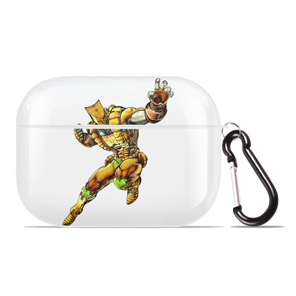 （画像用） ジョジョの奇妙な冒険 ディオ?ブランドー JoJo's Bizarre Adventure Dio Brando 【AirPods Pro用】ハードシェル保護ケース 耐衝撃・防指紋・カラビナ付き商品仕様
