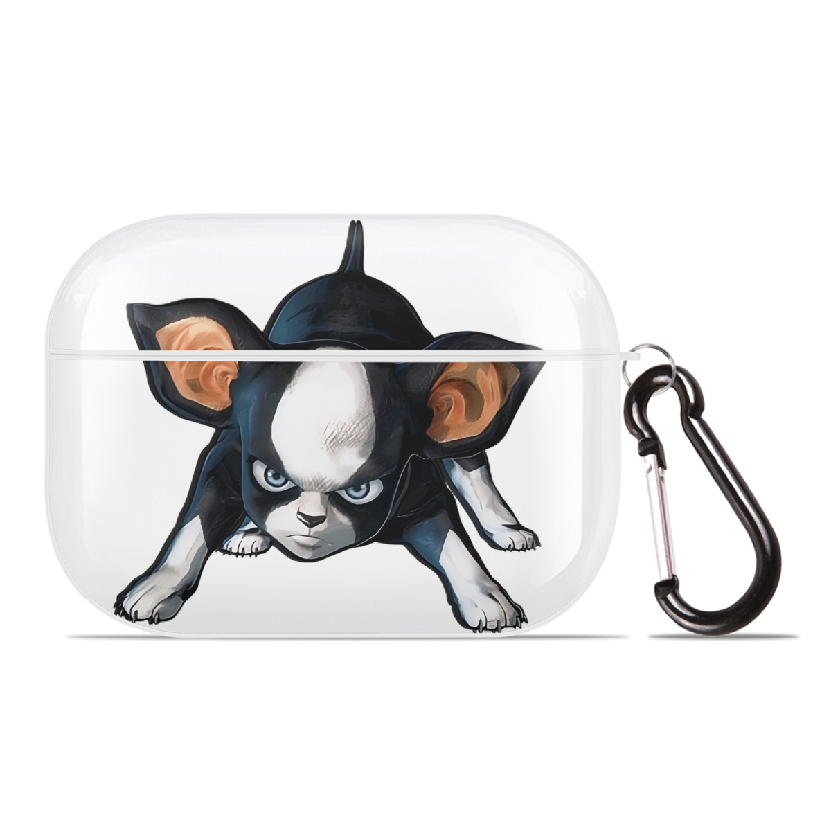 （画像用） ジョジョの奇妙な冒険 イギー JoJo's Bizarre Adventure Iggy 【AirPods Pro用】ハードシェル保護ケース 耐衝撃・防指紋・カラビナ付き商品仕様