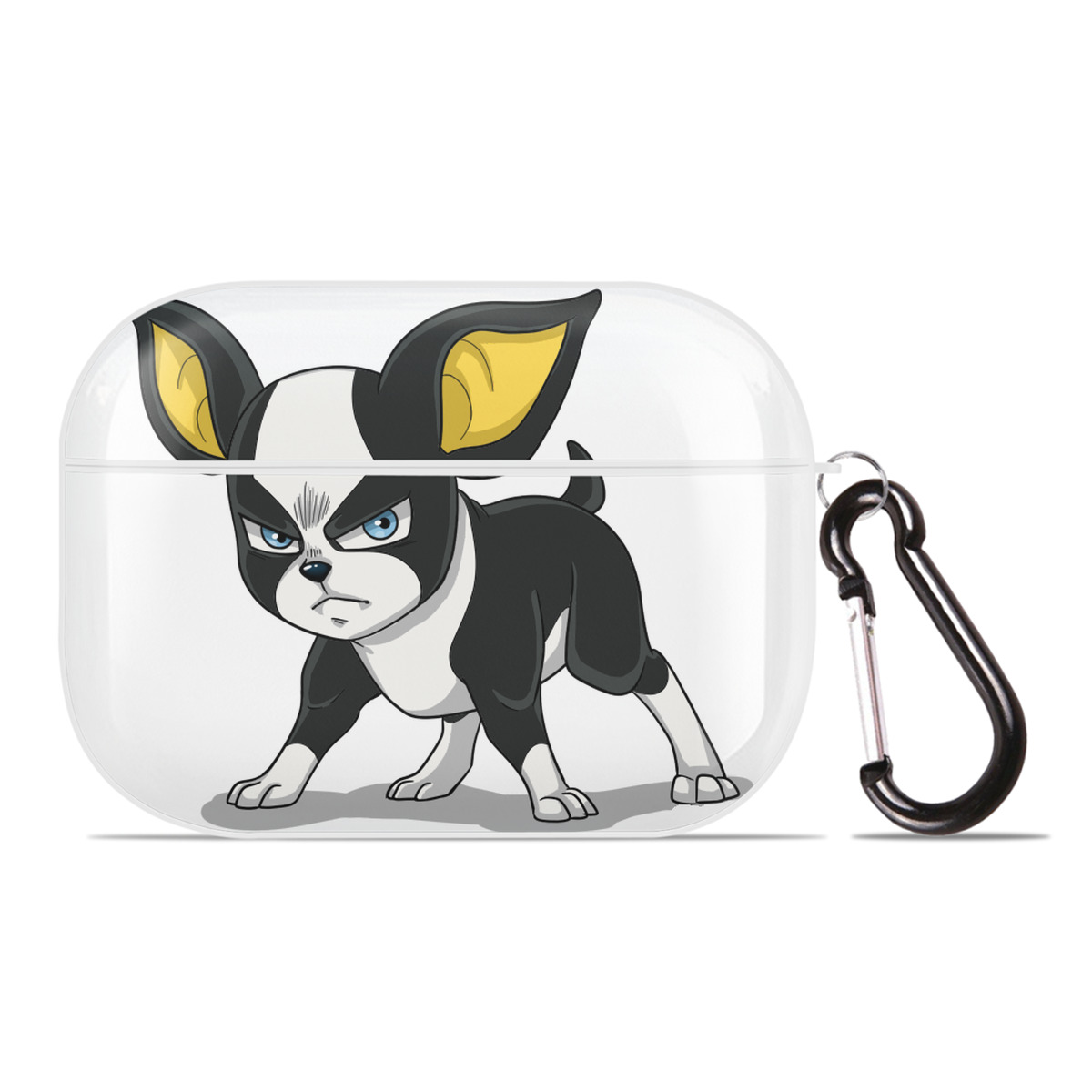 （画像用） ジョジョの奇妙な冒険 イギー JoJo's Bizarre Adventure Iggy 【AirPods Pro用】ハードシェル保護ケース 耐衝撃・防指紋・カラビナ付き商品仕様
