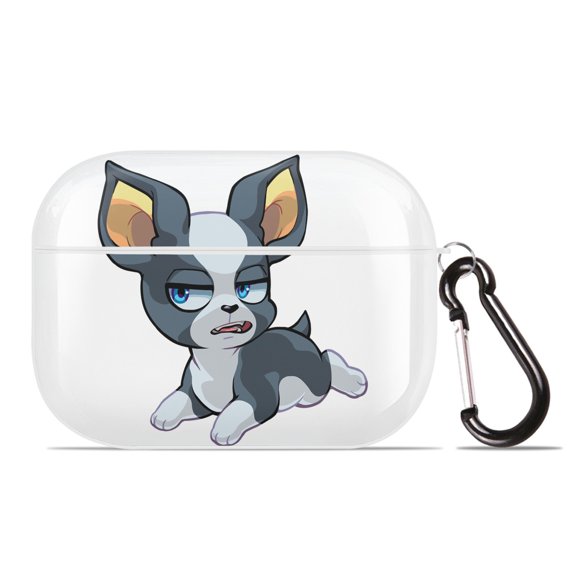 （画像用） ジョジョの奇妙な冒険 イギー JoJo's Bizarre Adventure Iggy 【AirPods Pro用】ハードシェル保護ケース 耐衝撃・防指紋・カラビナ付き商品仕様