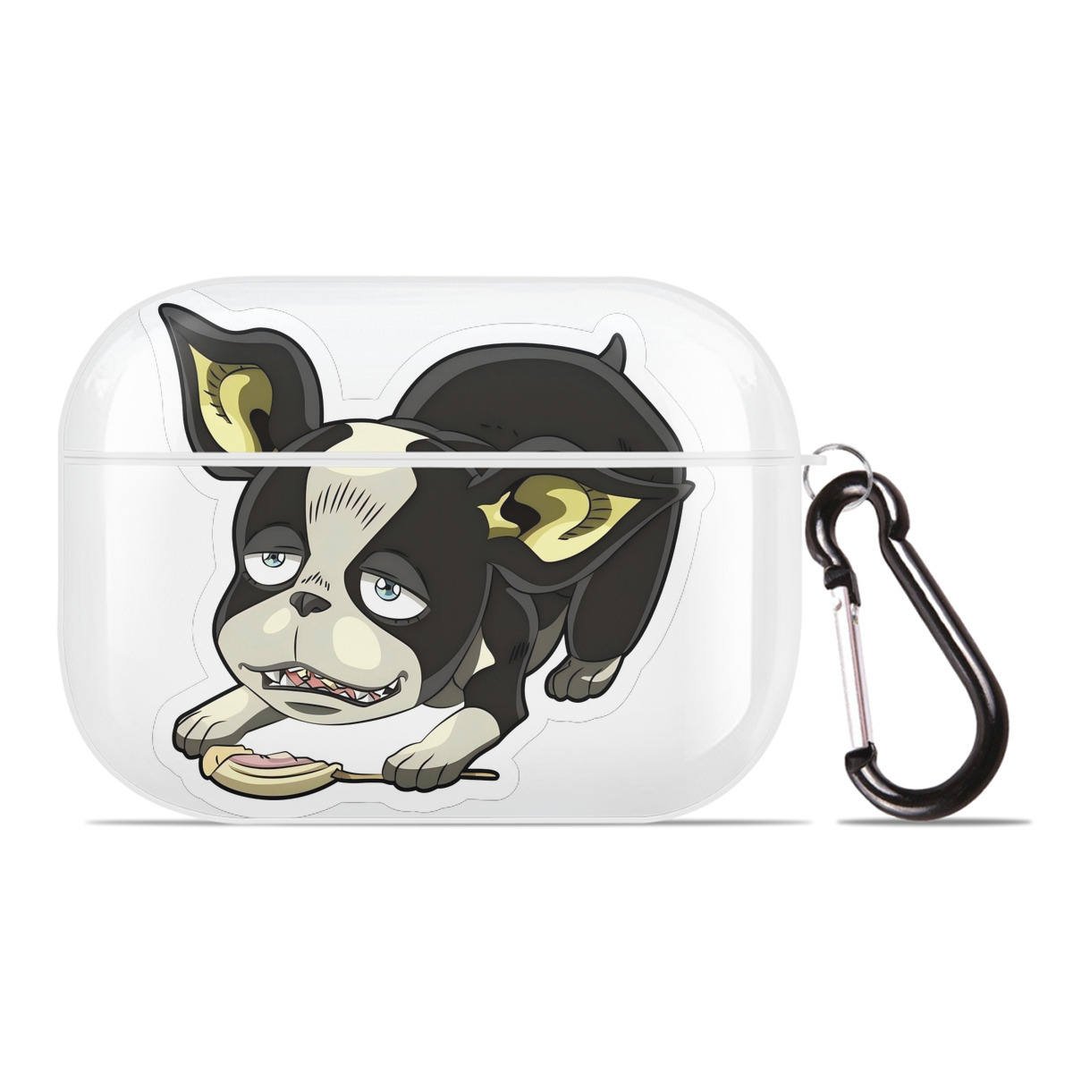 （画像用） ジョジョの奇妙な冒険 イギー JoJo's Bizarre Adventure Iggy 【AirPods Pro用】ハードシェル保護ケース 耐衝撃・防指紋・カラビナ付き商品仕様