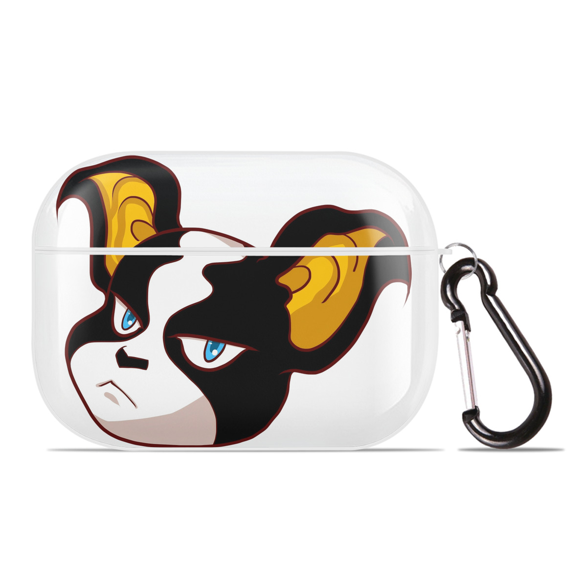 （画像用） ジョジョの奇妙な冒険 イギー JoJo's Bizarre Adventure Iggy 【AirPods Pro用】ハードシェル保護ケース 耐衝撃・防指紋・カラビナ付き商品仕様