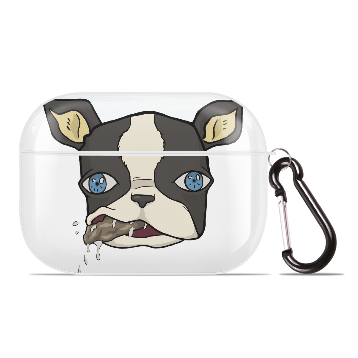 （画像用） ジョジョの奇妙な冒険 イギー JoJo's Bizarre Adventure Iggy 【AirPods Pro用】ハードシェル保護ケース 耐衝撃・防指紋・カラビナ付き商品仕様