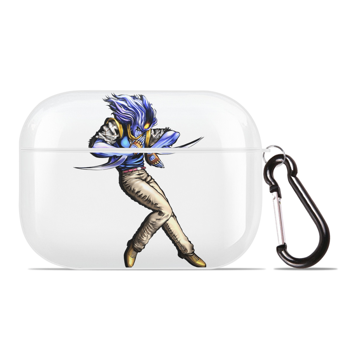 （画像用） ジョジョの奇妙な冒険 JoJo's Bizarre Adventure 【AirPods Pro用】ハードシェル保護ケース 耐衝撃・防指紋・カラビナ付き商品仕様