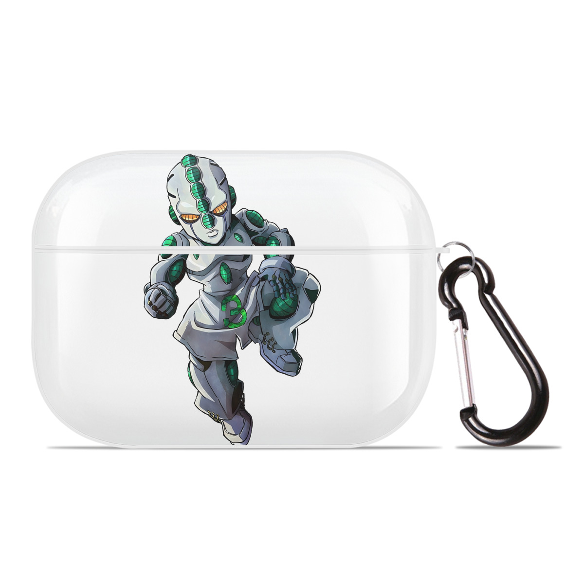 （画像用） ジョジョの奇妙な冒険 広瀨康一 JoJo's Bizarre Adventure Hirose Koichi 【AirPods Pro用】ハードシェル保護ケース 耐衝撃・防指紋・カラビナ付き商品仕様