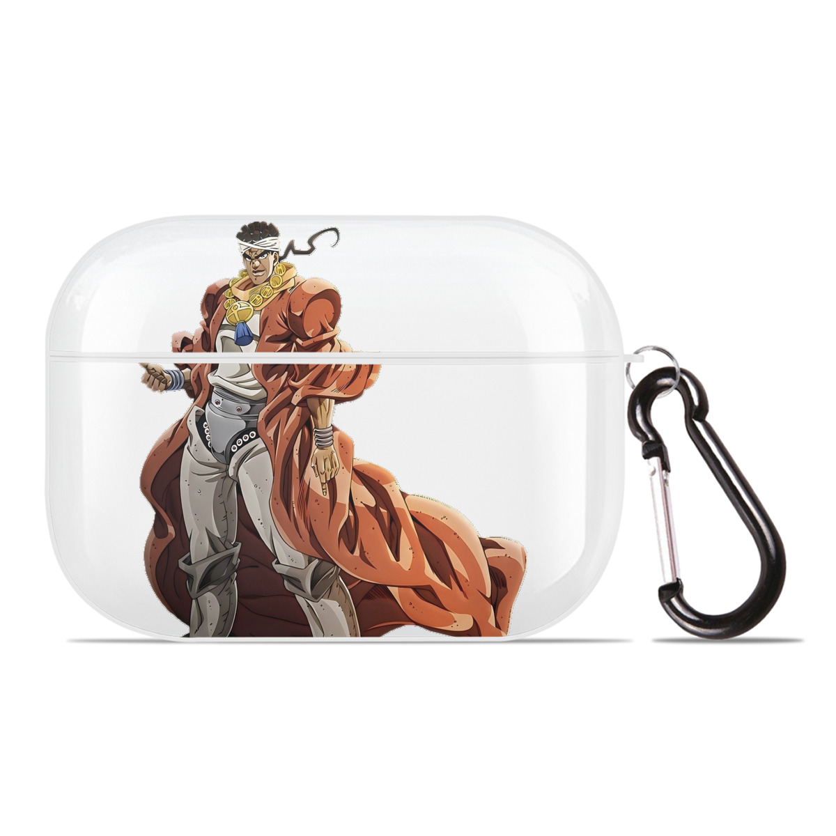 （画像用） ジョジョの奇妙な冒険 ムハンマド?アブドゥル JoJo's Bizarre Adventure Muhammad Avdol 【AirPods Pro用】ハードシェル保護ケース 耐衝撃・防指紋・カラビナ付き商品仕様