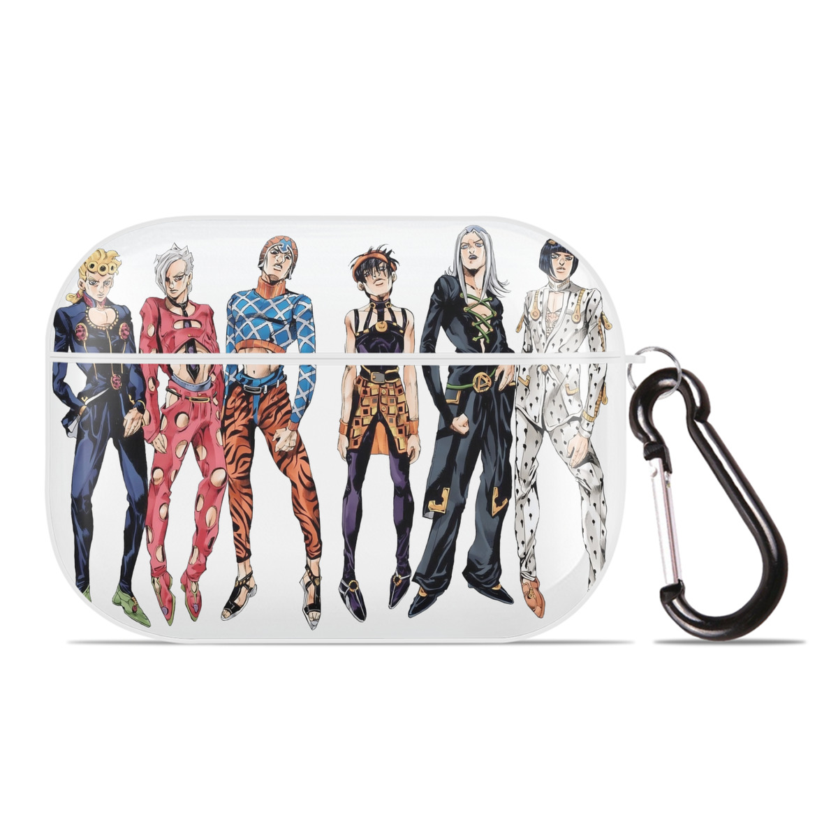 （画像用） ジョジョの奇妙な冒険 JoJo's Bizarre Adventure 【AirPods Pro用】ハードシェル保護ケース 耐衝撃・防指紋・カラビナ付き商品仕様