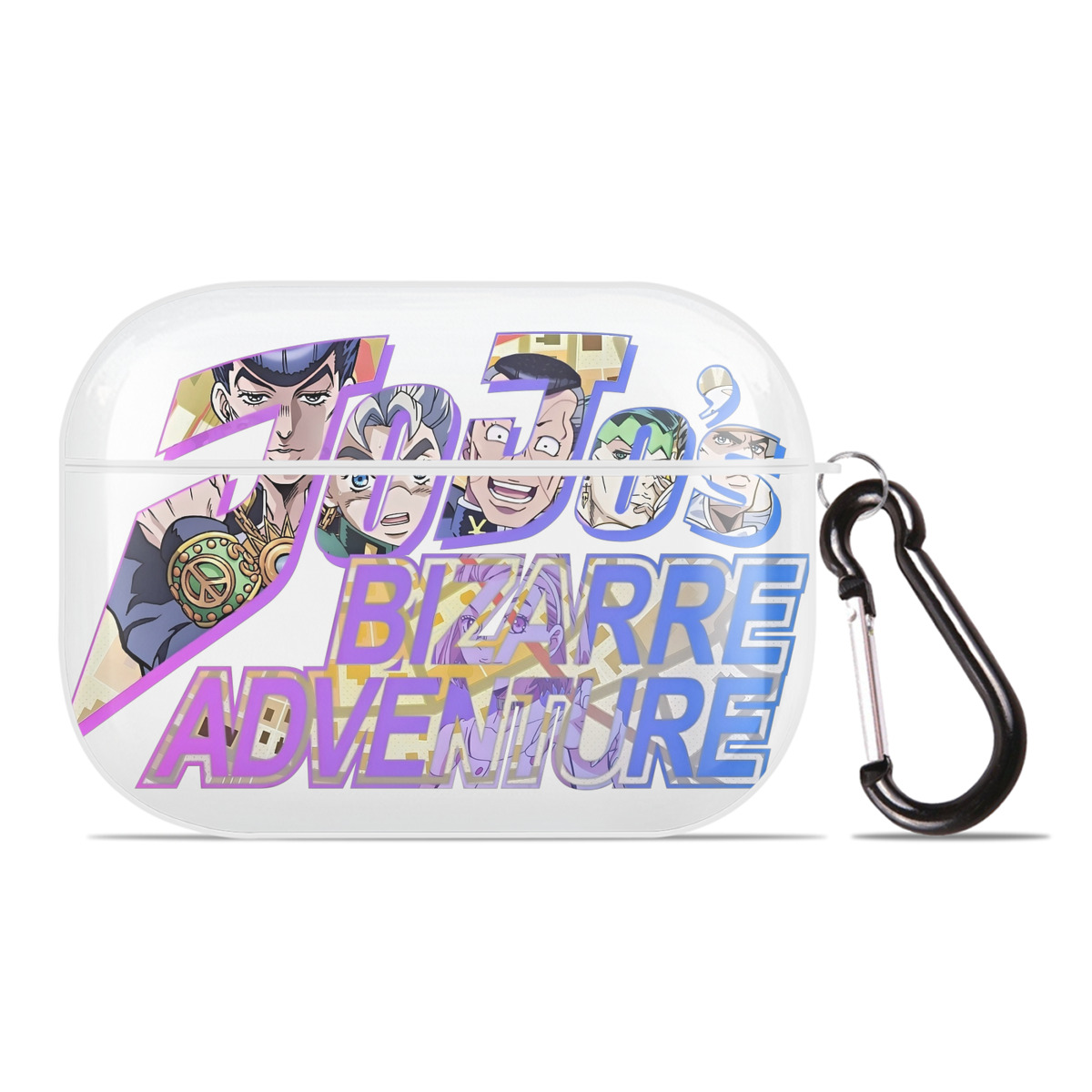 （画像用） ジョジョの奇妙な冒険 JoJo's Bizarre Adventure 【AirPods Pro用】ハードシェル保護ケース 耐衝撃・防指紋・カラビナ付き商品仕様