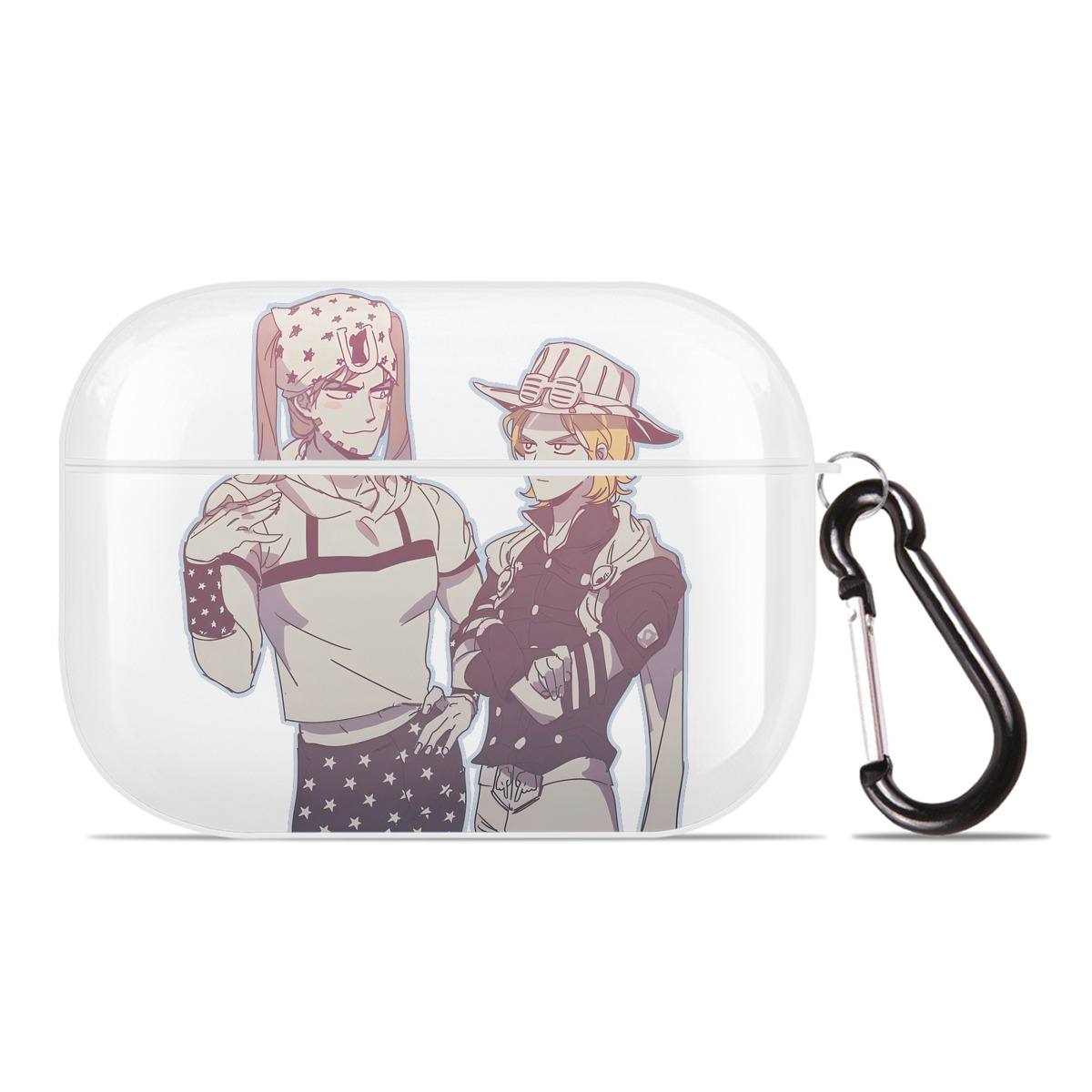 （画像用） ジョジョの奇妙な冒険 JoJo's Bizarre Adventure 【AirPods Pro用】ハードシェル保護ケース 耐衝撃・防指紋・カラビナ付き商品仕様
