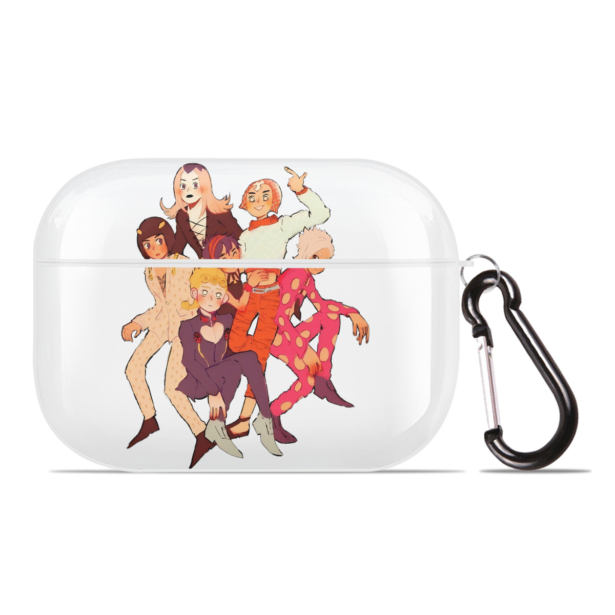 （画像用） ジョジョの奇妙な冒険 JoJo's Bizarre Adventure 【AirPods Pro用】ハードシェル保護ケース 耐衝撃・防指紋・カラビナ付き商品仕様