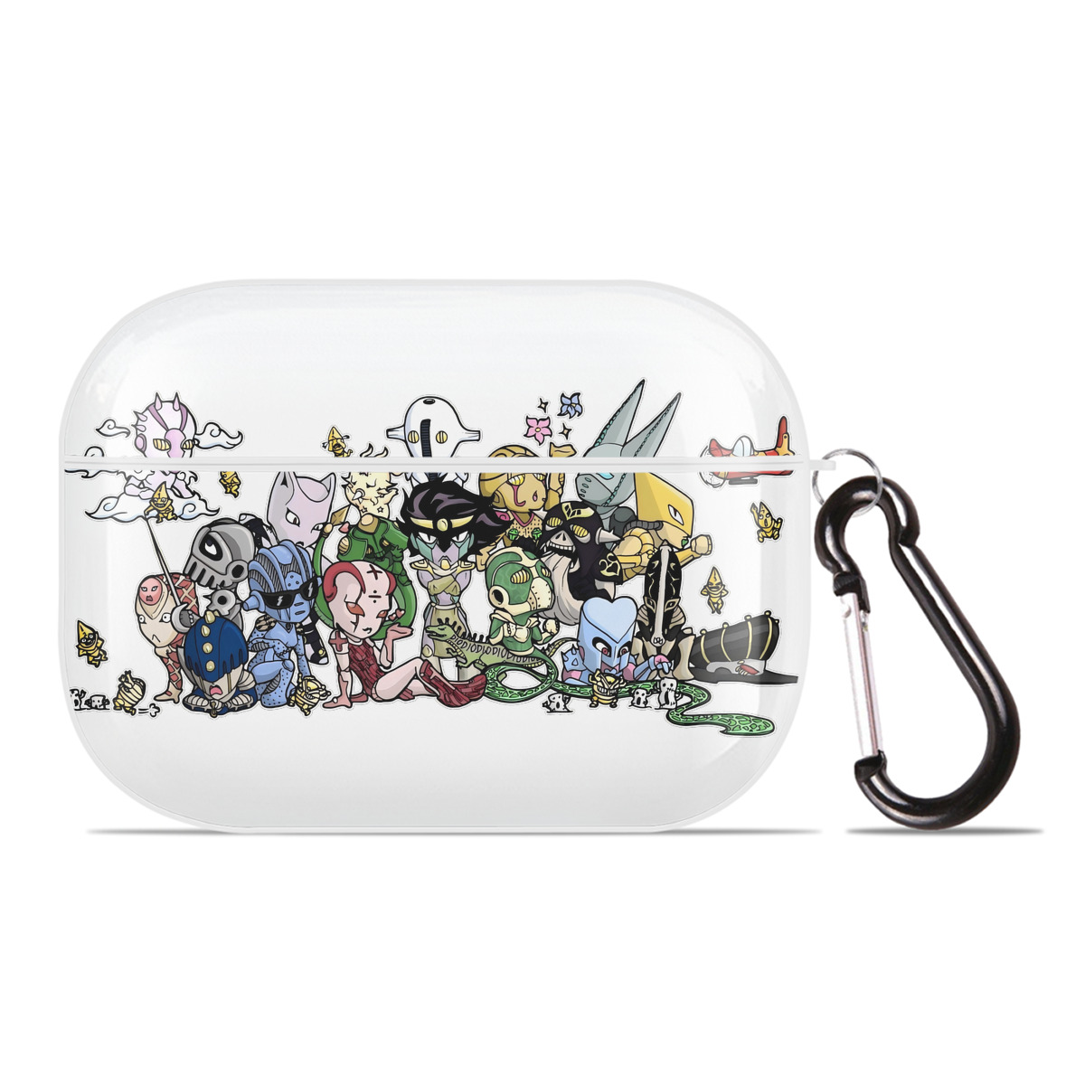 （画像用） ジョジョの奇妙な冒険 JoJo's Bizarre Adventure 【AirPods Pro用】ハードシェル保護ケース 耐衝撃・防指紋・カラビナ付き商品仕様