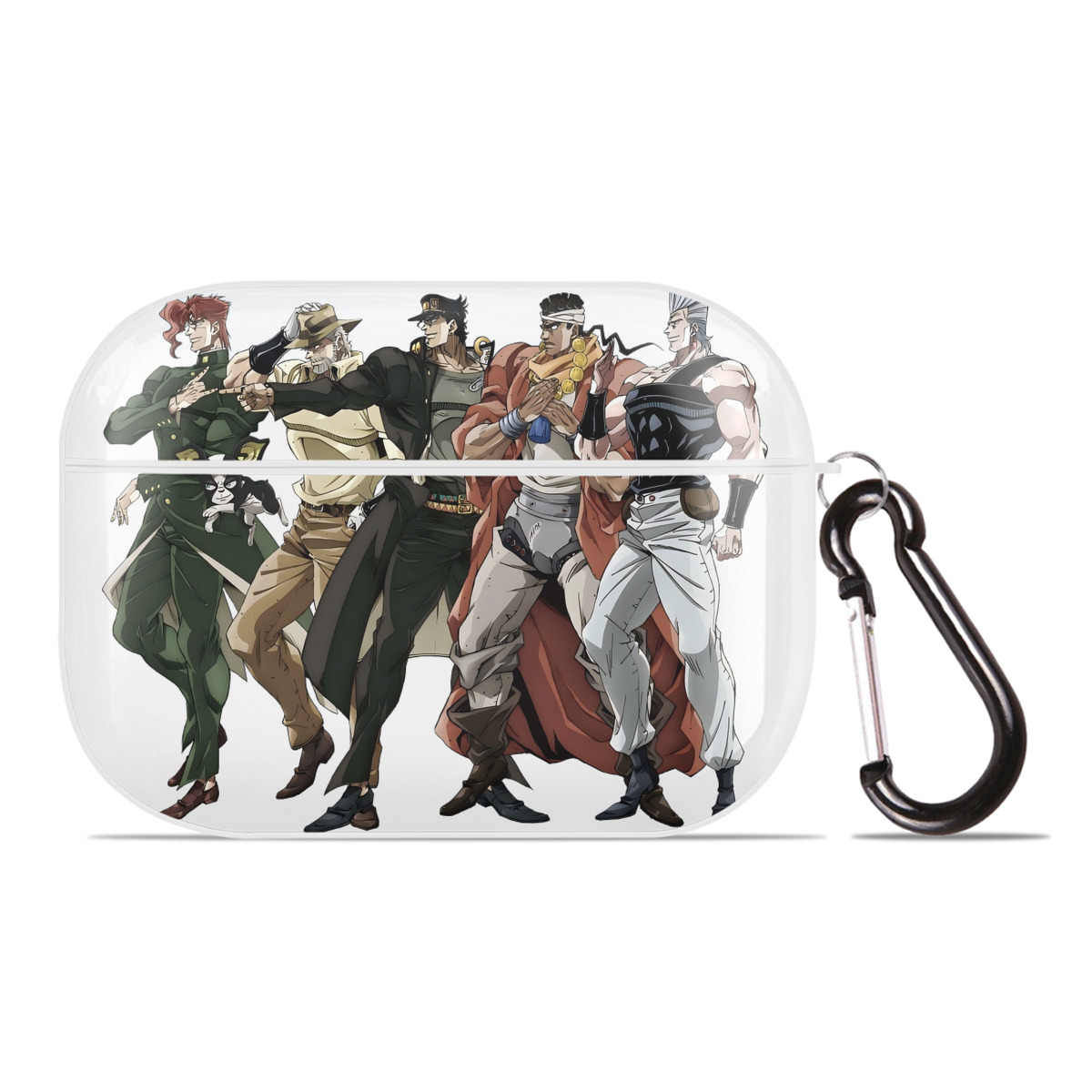 （画像用） ジョジョの奇妙な冒険 JoJo's Bizarre Adventure 【AirPods Pro用】ハードシェル保護ケース 耐衝撃・防指紋・カラビナ付き商品仕様