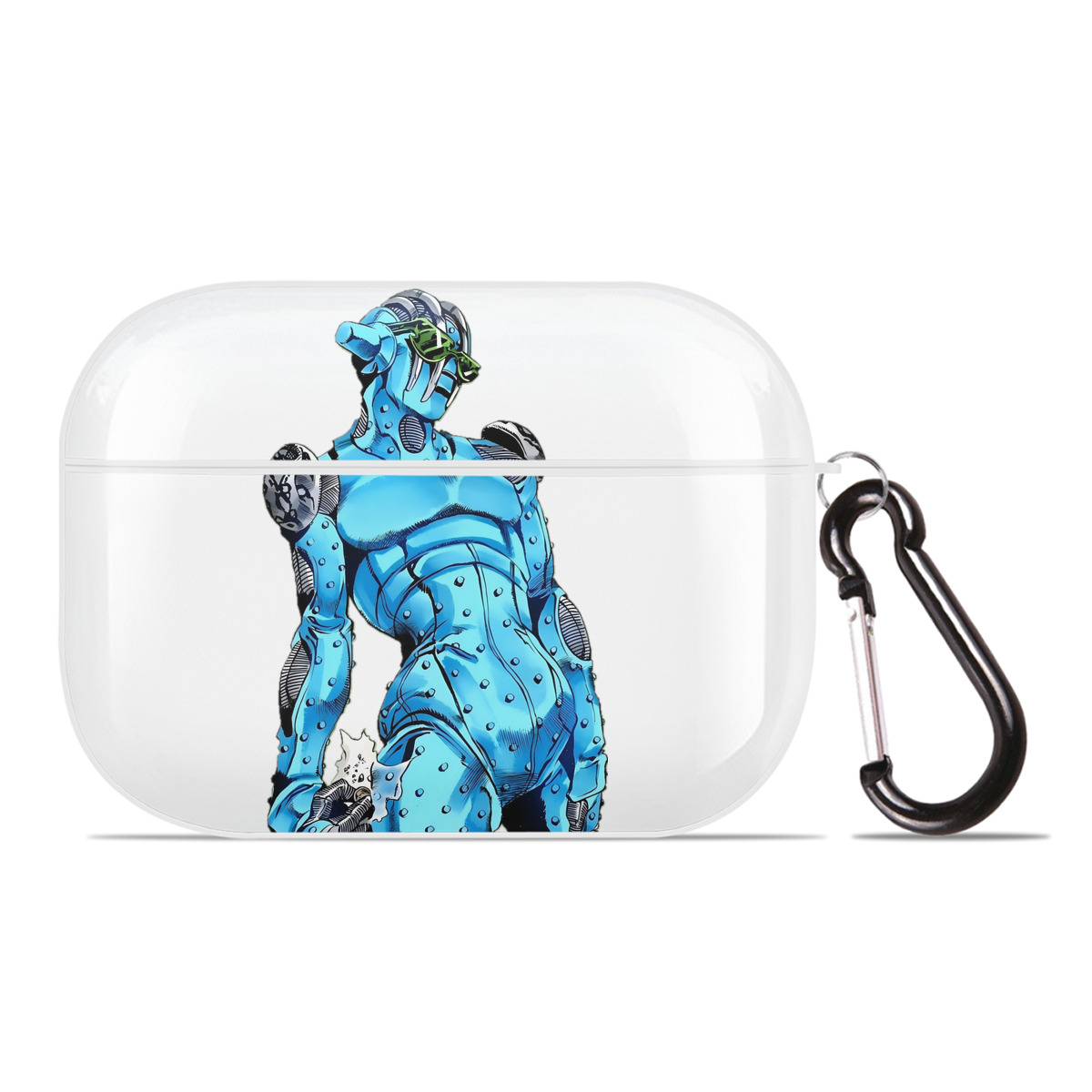 （画像用） ジョジョの奇妙な冒険 JoJo's Bizarre Adventure 【AirPods Pro用】ハードシェル保護ケース 耐衝撃・防指紋・カラビナ付き商品仕様