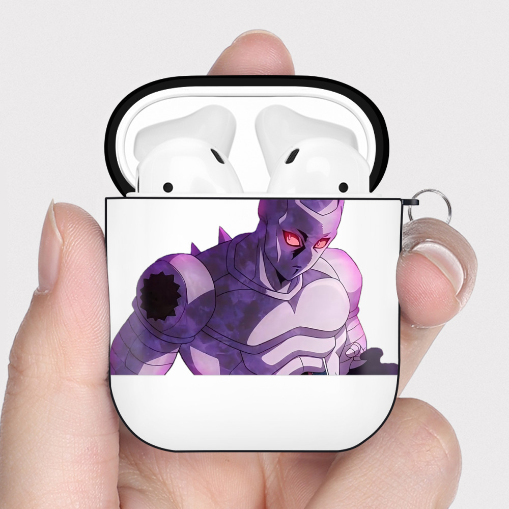 （画像用） ジョジョの奇妙な冒険 きら よしかげ JoJo's Bizarre Adventure Kira Yoshikage AirPods 第2世代保護ケース ハードシェル ブラック 耐衝撃・防指紋・カラビナ付き