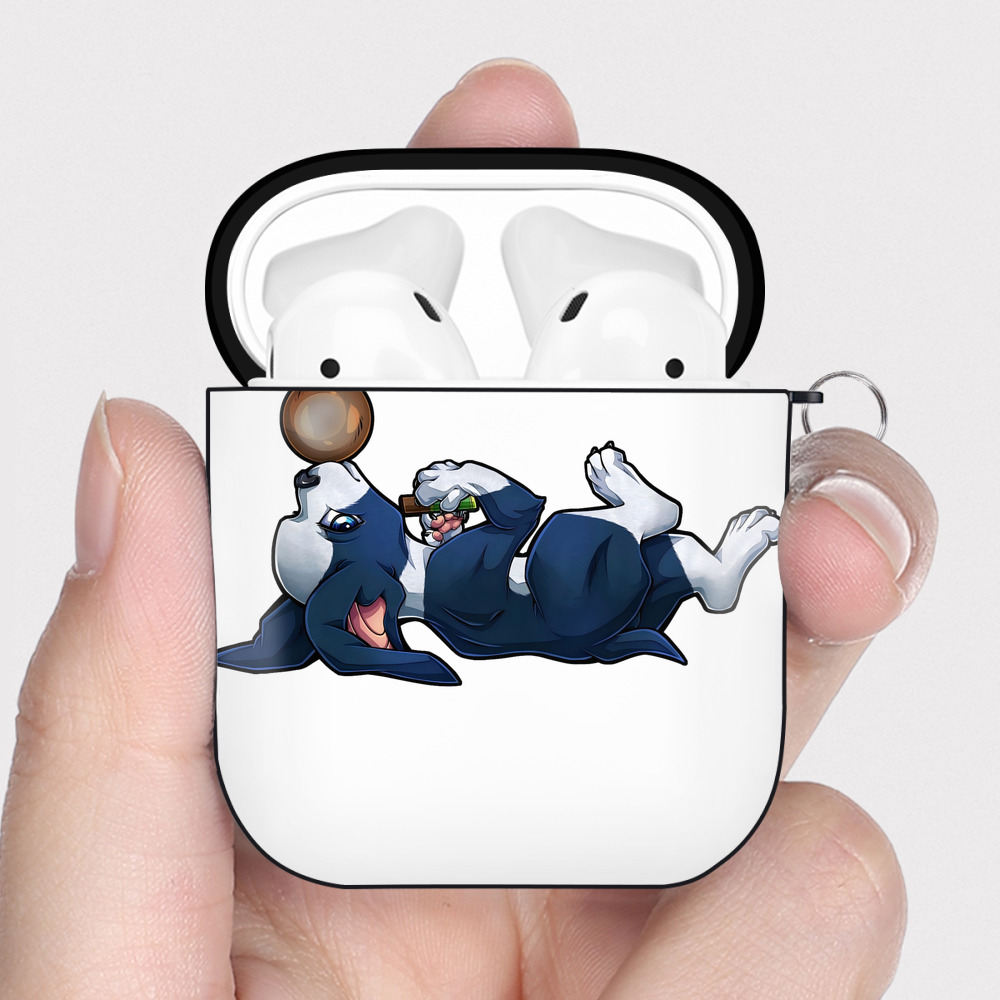（画像用） ジョジョの奇妙な冒険 JoJo's Bizarre Adventure AirPods 第2世代保護ケース ハードシェル ブラック 耐衝撃・防指紋・カラビナ付き