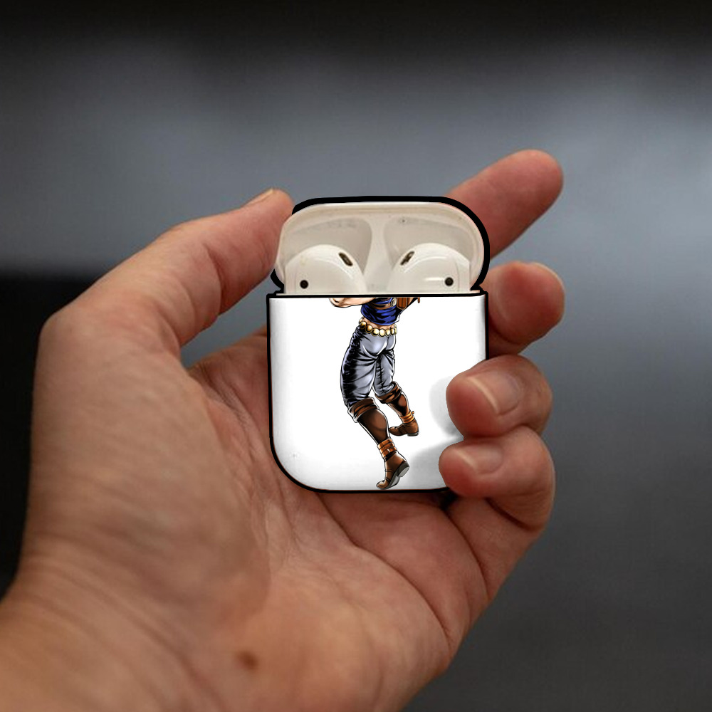 ジョジョの奇妙な冒険 /ジョナサン?ジョースター JoJo's Bizarre Adventure Jonathan Joestar AirPods 第2世代保護ケース ハードシェル ブラック 耐衝撃・防指紋・カラビナ付き