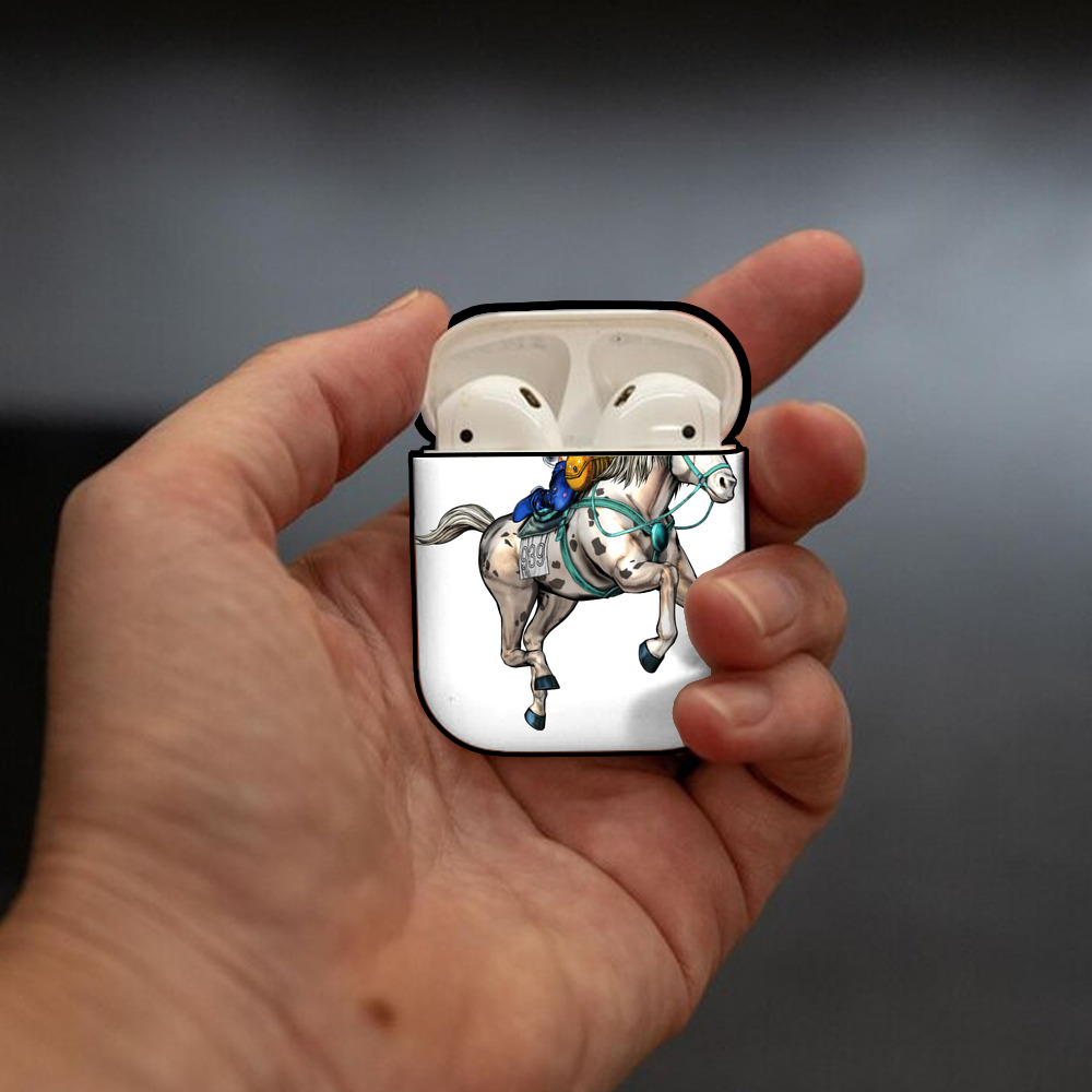 ジョジョの奇妙な冒険 ジョナサン?ジョースター JoJo's Bizarre Adventure Jonathan Joestar AirPods 第2世代保護ケース ハードシェル ブラック 耐衝撃・防指紋・カラビナ付き