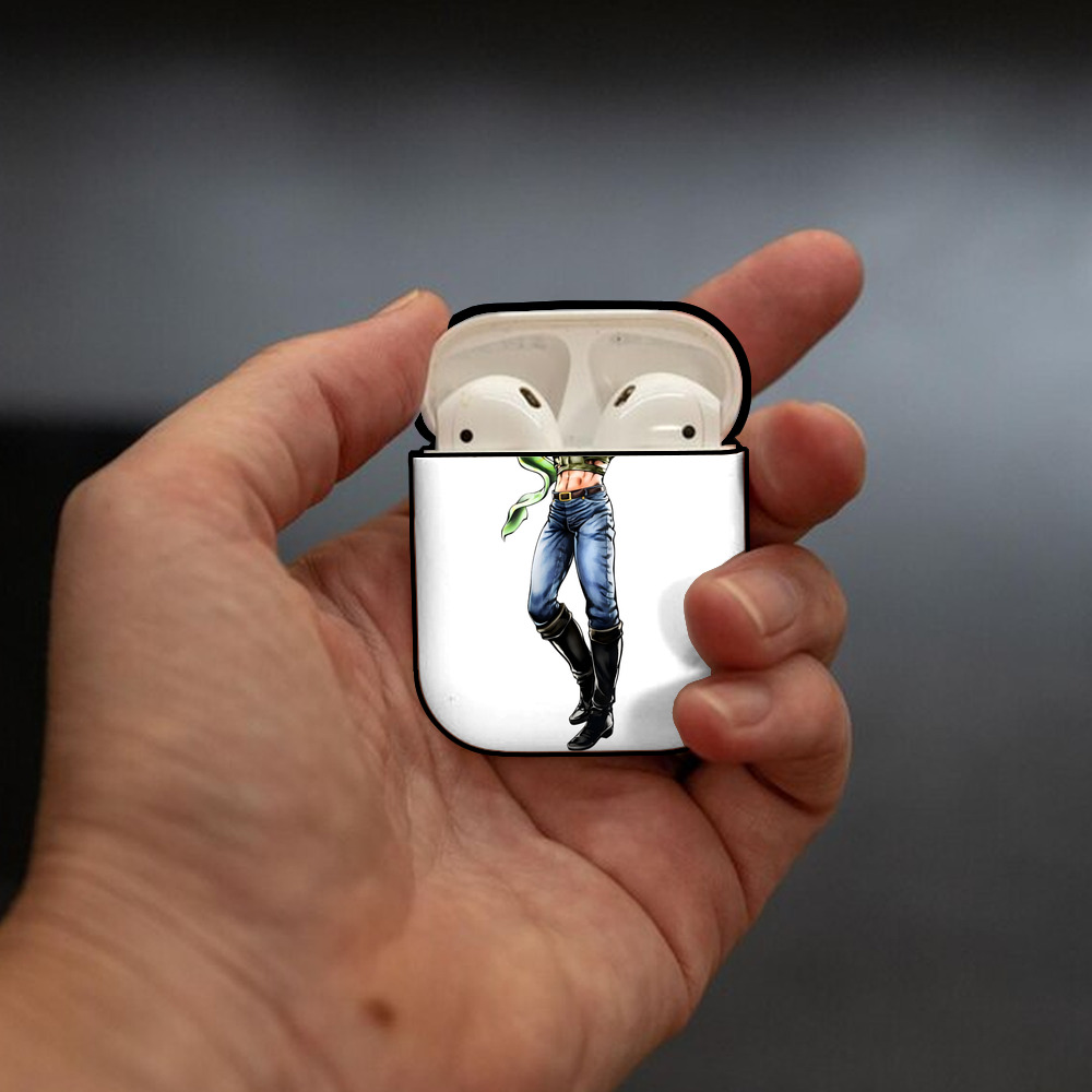 ジョジョの奇妙な冒険 ジョセフ?ジョースター JoJo's Bizarre Adventure Joseph Joestar AirPods 第2世代保護ケース ハードシェル ブラック 耐衝撃・防指紋・カラビナ付き