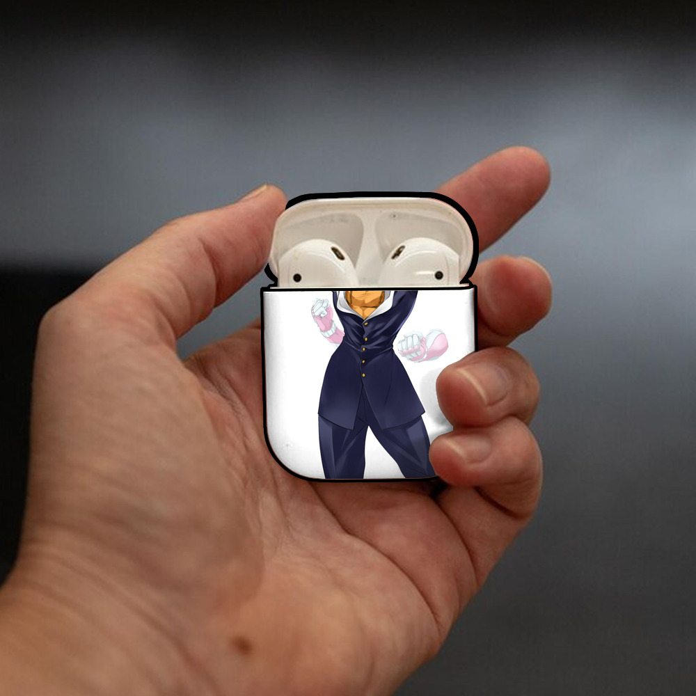 ジョジョの奇妙な冒険 ひがしかた じょうすけ JoJo's Bizarre Adventure Higashikata Josuke AirPods 第2世代保護ケース ハードシェル ブラック 耐衝撃・防指紋・カラビナ付き