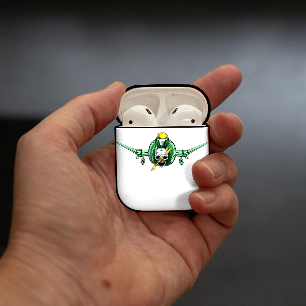 ジョジョの奇妙な冒険 ナランチャ?ギルガ JoJo's Bizarre Adventure Narancia Ghirga AirPods 第2世代保護ケース ハードシェル ブラック 耐衝撃・防指紋・カラビナ付き