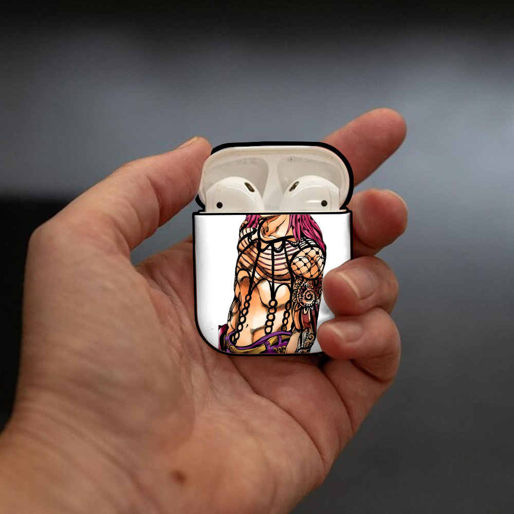 ジョジョの奇妙な冒険 ビネガー?ドッピオ JoJo's Bizarre Adventure Vinegar Doppio AirPods 第2世代保護ケース ハードシェル ブラック 耐衝撃・防指紋・カラビナ付き