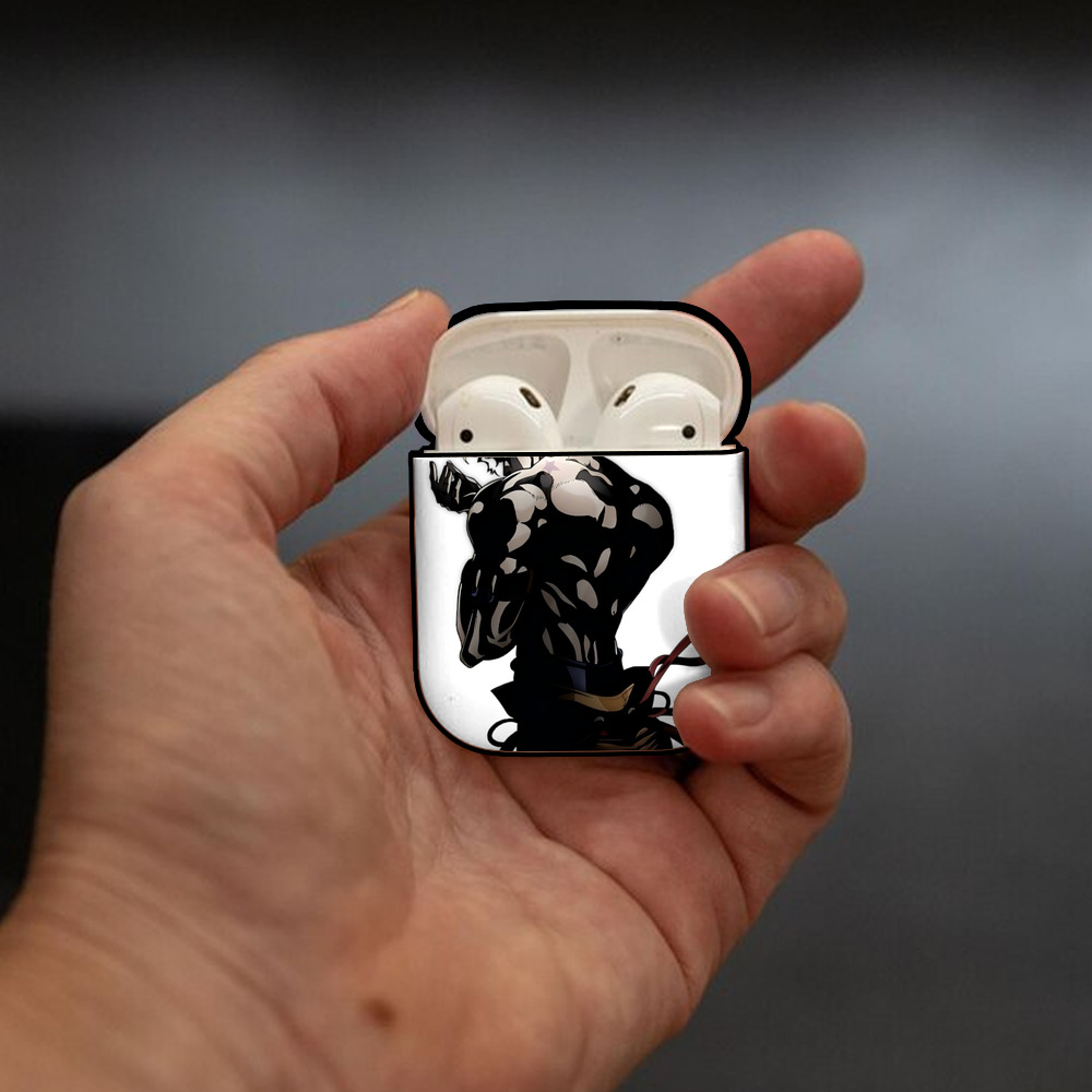 ジョジョの奇妙な冒険 ディオ?ブランドー JoJo's Bizarre Adventure Dio Brando AirPods 第2世代保護ケース ハードシェル ブラック 耐衝撃・防指紋・カラビナ付き