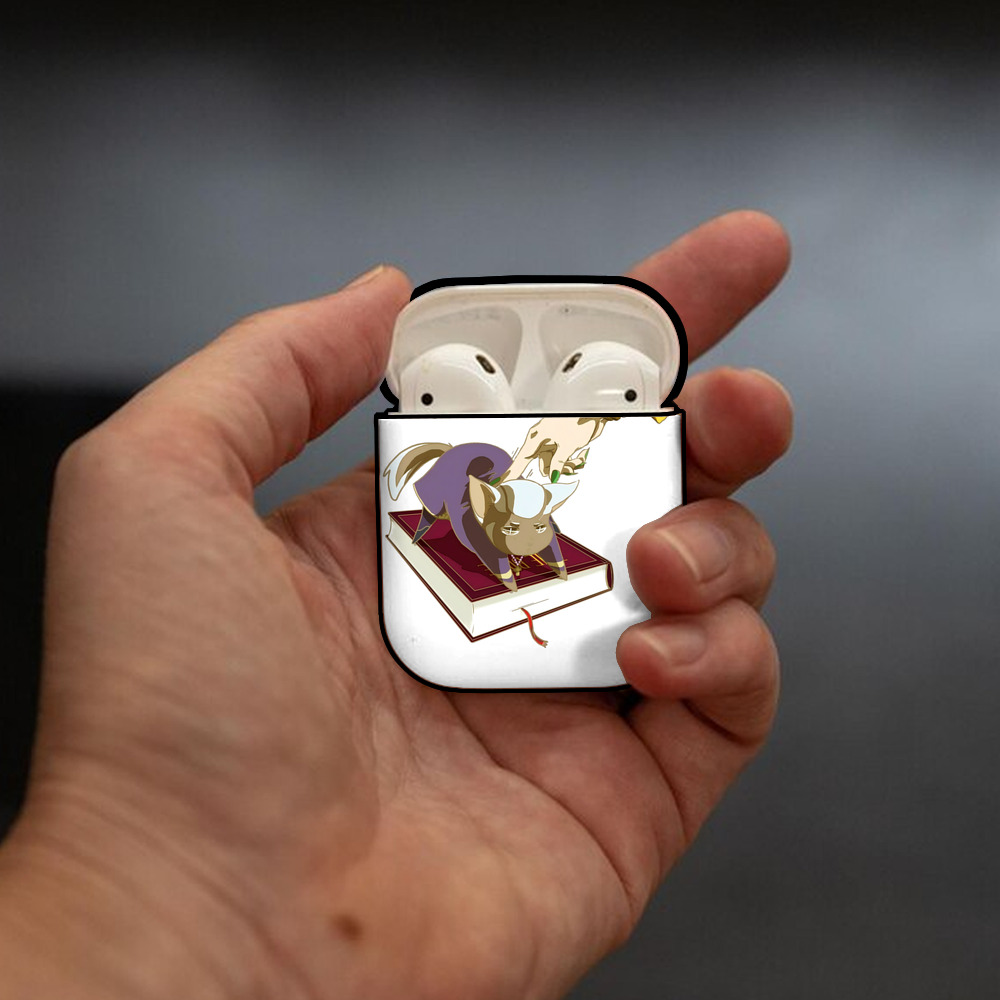 ジョジョの奇妙な冒険 JoJo's Bizarre Adventure AirPods 第2世代保護ケース ハードシェル ブラック 耐衝撃・防指紋・カラビナ付き