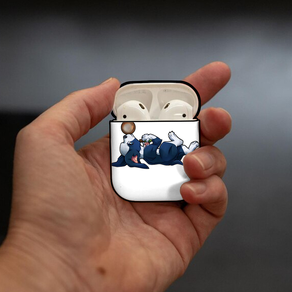 ジョジョの奇妙な冒険 JoJo's Bizarre Adventure AirPods 第2世代保護ケース ハードシェル ブラック 耐衝撃・防指紋・カラビナ付き