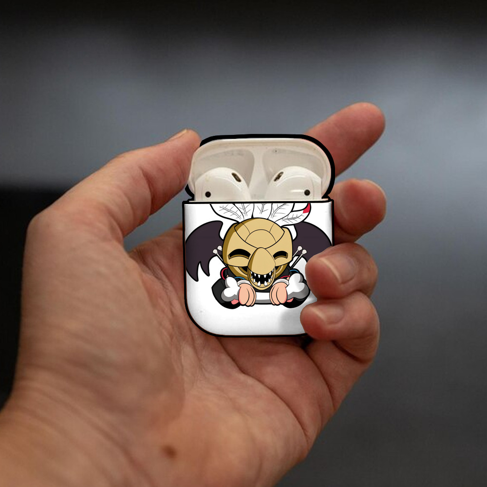 ジョジョの奇妙な冒険 JoJo's Bizarre Adventure AirPods 第2世代保護ケース ハードシェル ブラック 耐衝撃・防指紋・カラビナ付き