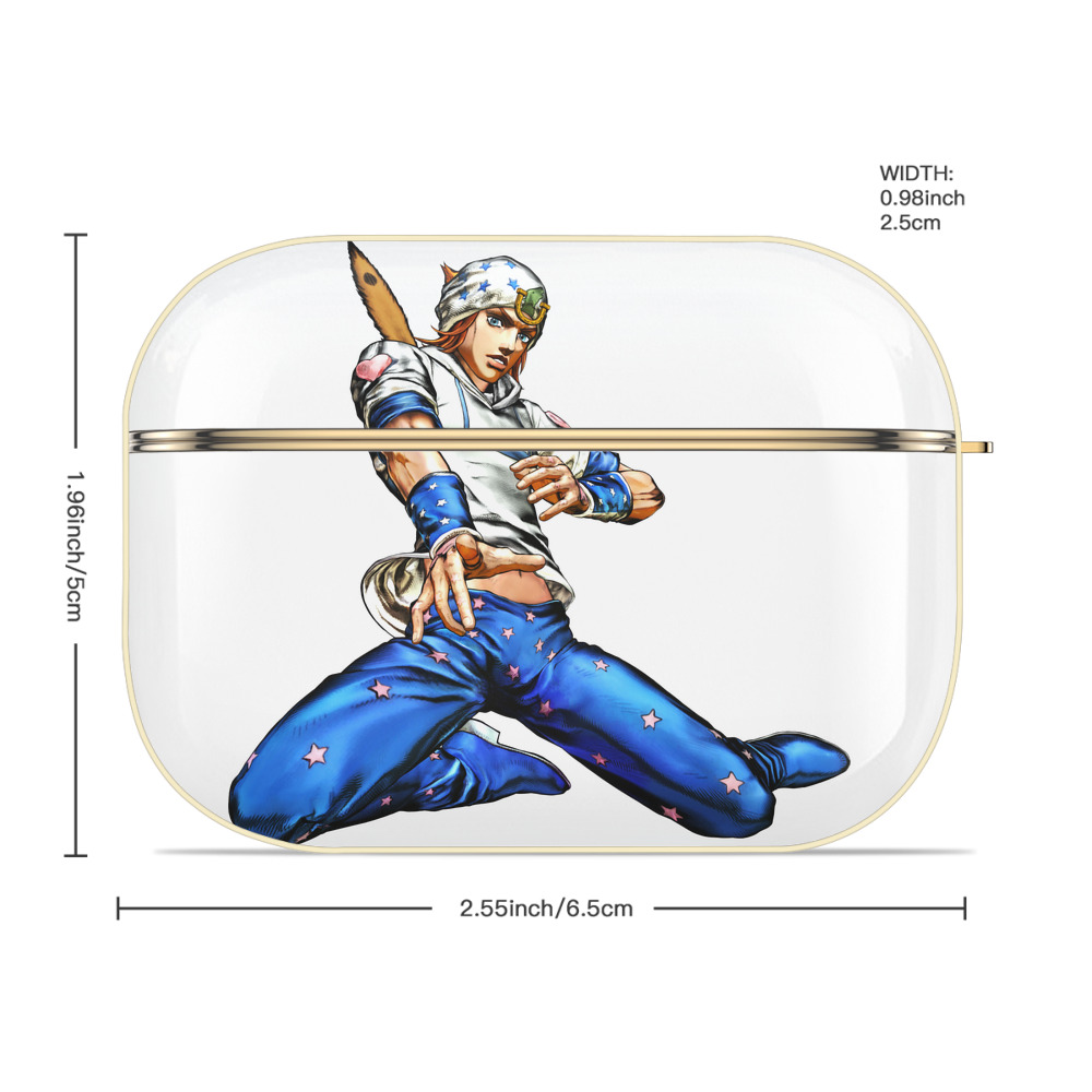 ジョジョの奇妙な冒険 ジョナサン?ジョースター JoJo's Bizarre Adventure Jonathan Joestar 【AirPods Pro用】ハードシェル保護ケース｜耐衝撃・防指紋・カラビナ付き商品仕様
