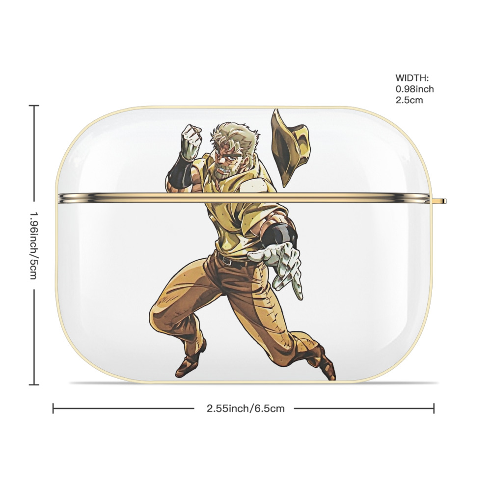 ジョジョの奇妙な冒険 ジョセフ?ジョースター JoJo's Bizarre Adventure Joseph Joestar 【AirPods Pro用】ハードシェル保護ケース｜耐衝撃・防指紋・カラビナ付き商品仕様