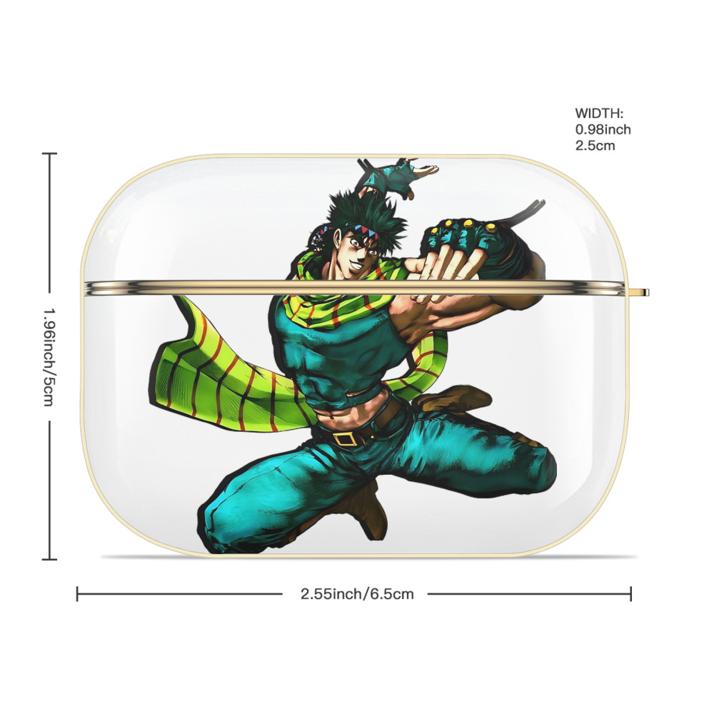 ジョジョの奇妙な冒険 ジョセフ?ジョースター JoJo's Bizarre Adventure Joseph Joestar 【AirPods Pro用】ハードシェル保護ケース｜耐衝撃・防指紋・カラビナ付き商品仕様