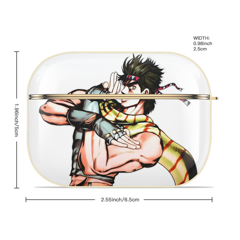 ジョジョの奇妙な冒険 ジョセフ?ジョースター JoJo's Bizarre Adventure Joseph Joestar 【AirPods Pro用】ハードシェル保護ケース｜耐衝撃・防指紋・カラビナ付き商品仕様