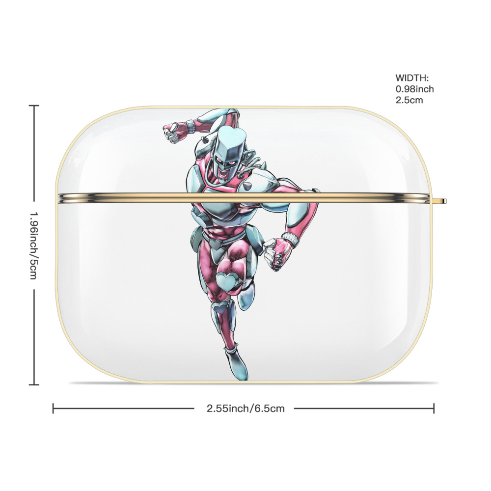 ジョジョの奇妙な冒険 ひがしかた じょうすけ JoJo's Bizarre Adventure Higashikata Josuke 【AirPods Pro用】ハードシェル保護ケース｜耐衝撃・防指紋・カラビナ付き商品仕様