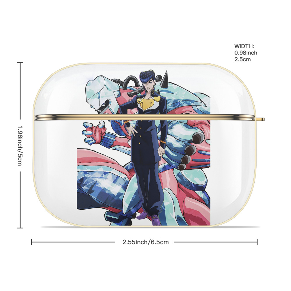 ジョジョの奇妙な冒険 ひがしかた じょうすけ JoJo's Bizarre Adventure Higashikata Josuke 【AirPods Pro用】ハードシェル保護ケース｜耐衝撃・防指紋・カラビナ付き商品仕様