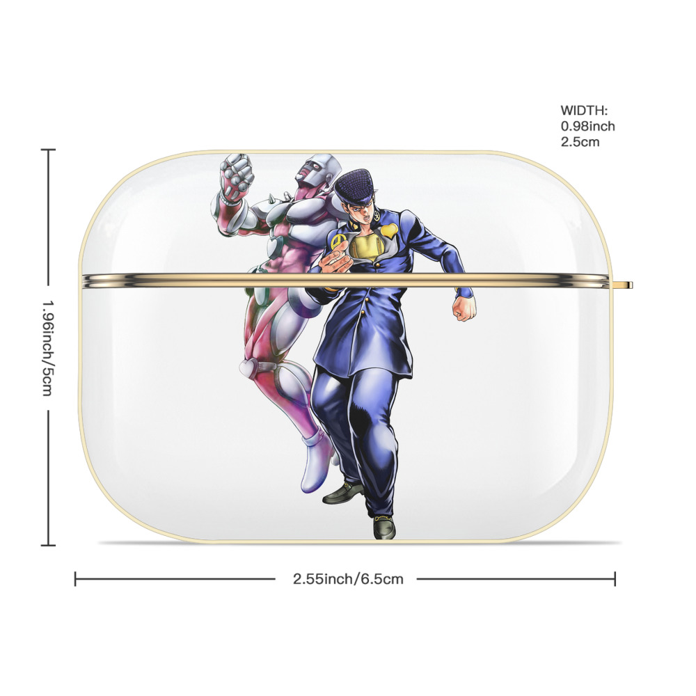 ジョジョの奇妙な冒険 ひがしかた じょうすけ JoJo's Bizarre Adventure Higashikata Josuke 【AirPods Pro用】ハードシェル保護ケース｜耐衝撃・防指紋・カラビナ付き商品仕様