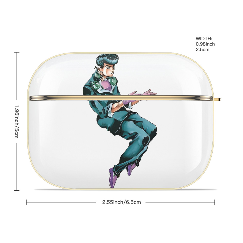 ジョジョの奇妙な冒険 ひがしかた じょうすけ JoJo's Bizarre Adventure Higashikata Josuke 【AirPods Pro用】ハードシェル保護ケース｜耐衝撃・防指紋・カラビナ付き商品仕様