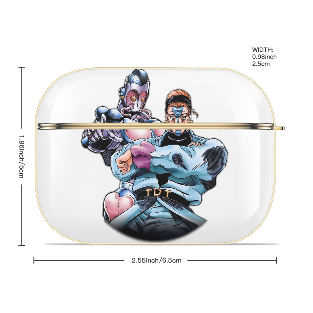 ジョジョの奇妙な冒険 ひがしかた じょうすけ JoJo's Bizarre Adventure Higashikata Josuke 【AirPods Pro用】ハードシェル保護ケース｜耐衝撃・防指紋・カラビナ付き商品仕様