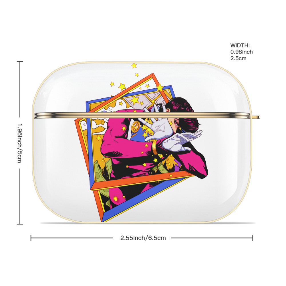 ジョジョの奇妙な冒険 ひがしかた じょうすけ JoJo's Bizarre Adventure Higashikata Josuke 【AirPods Pro用】ハードシェル保護ケース｜耐衝撃・防指紋・カラビナ付き商品仕様