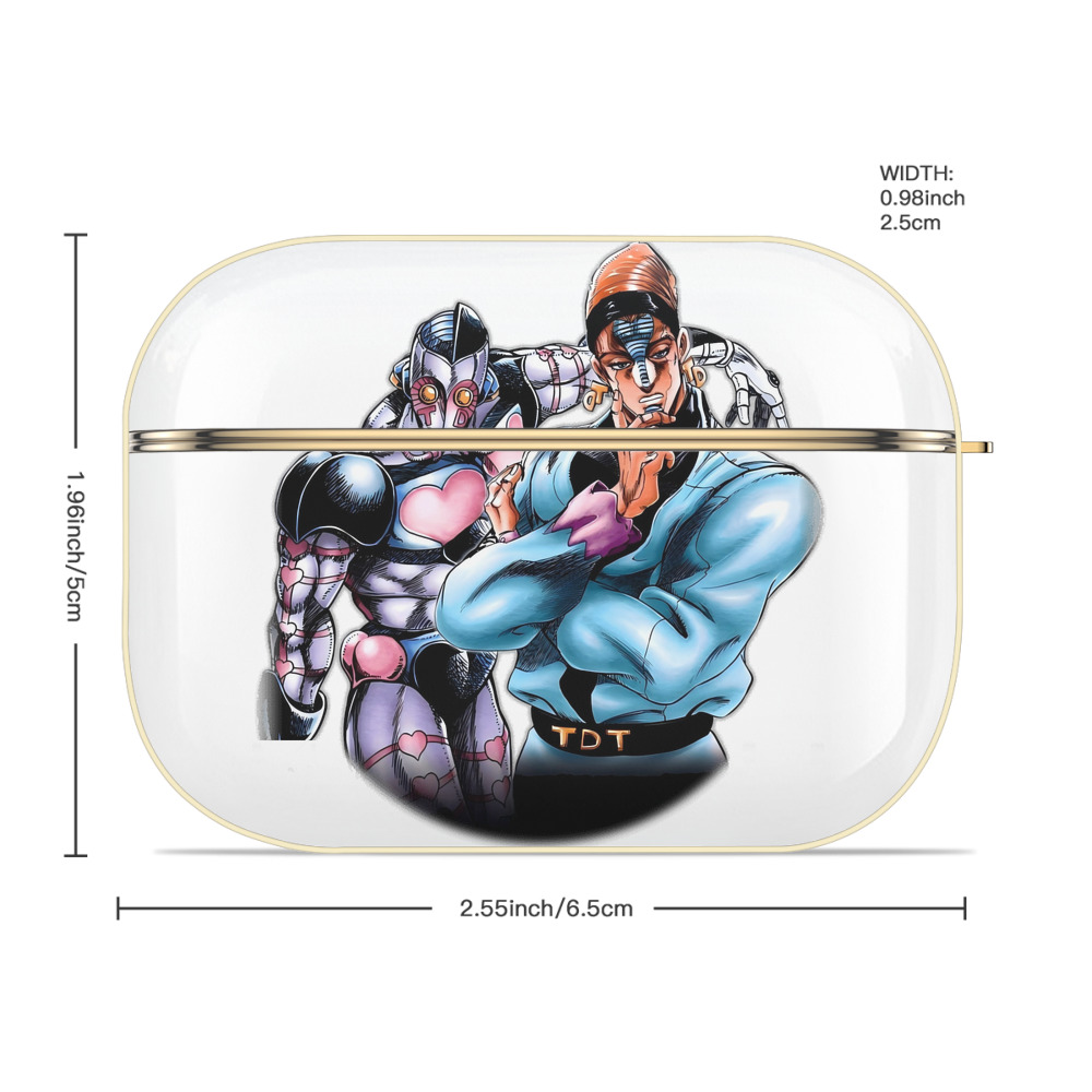ジョジョの奇妙な冒険 ひがしかた じょうすけ JoJo's Bizarre Adventure Higashikata Josuke 【AirPods Pro用】ハードシェル保護ケース｜耐衝撃・防指紋・カラビナ付き商品仕様