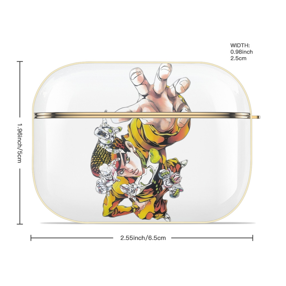 ジョジョの奇妙な冒険 ひがしかた じょうすけ JoJo's Bizarre Adventure Higashikata Josuke 【AirPods Pro用】ハードシェル保護ケース｜耐衝撃・防指紋・カラビナ付き商品仕様